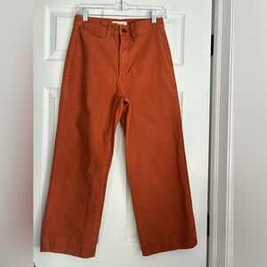 Madewell Slim Emmett Wide Leg Crop Pants